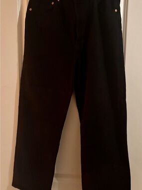 Women's Black Straight-Leg Jeans